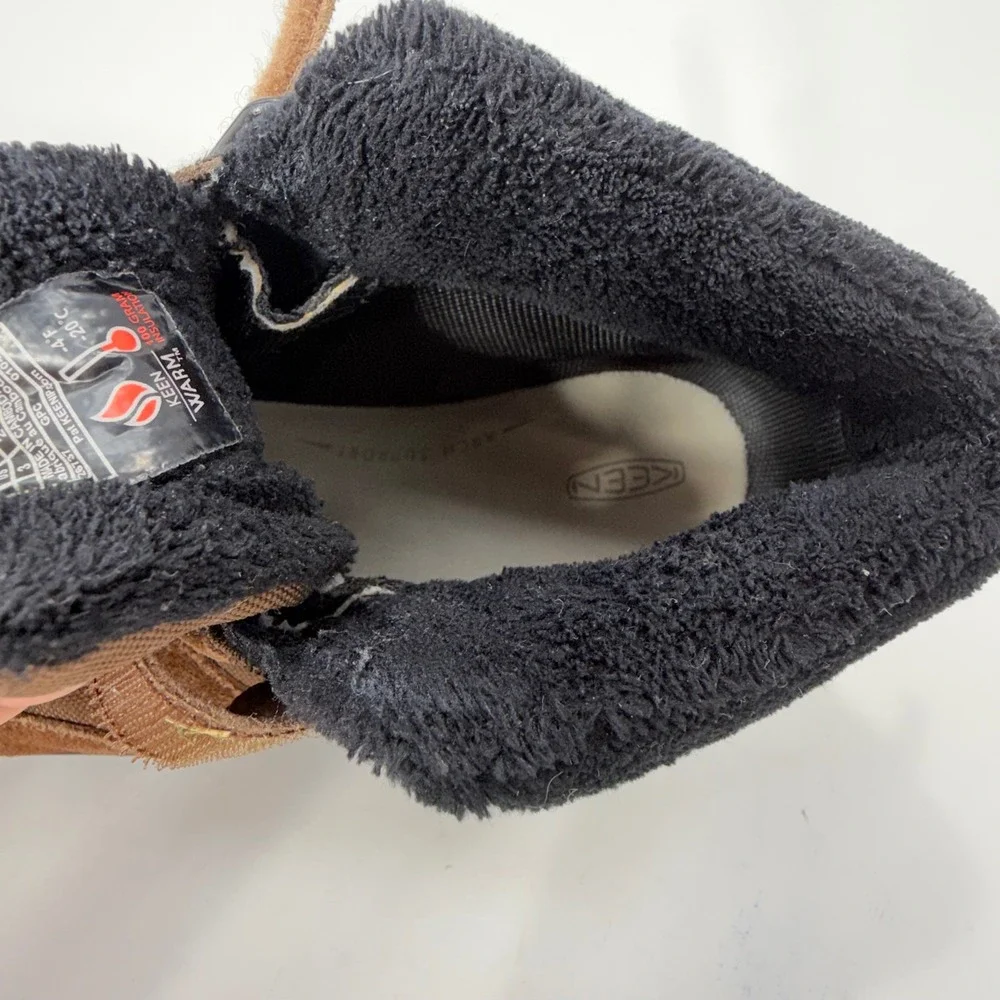 Keen Kids Brown Suede Insulated Winter Boots 1026737 Size 3Y Warm -4F Rated